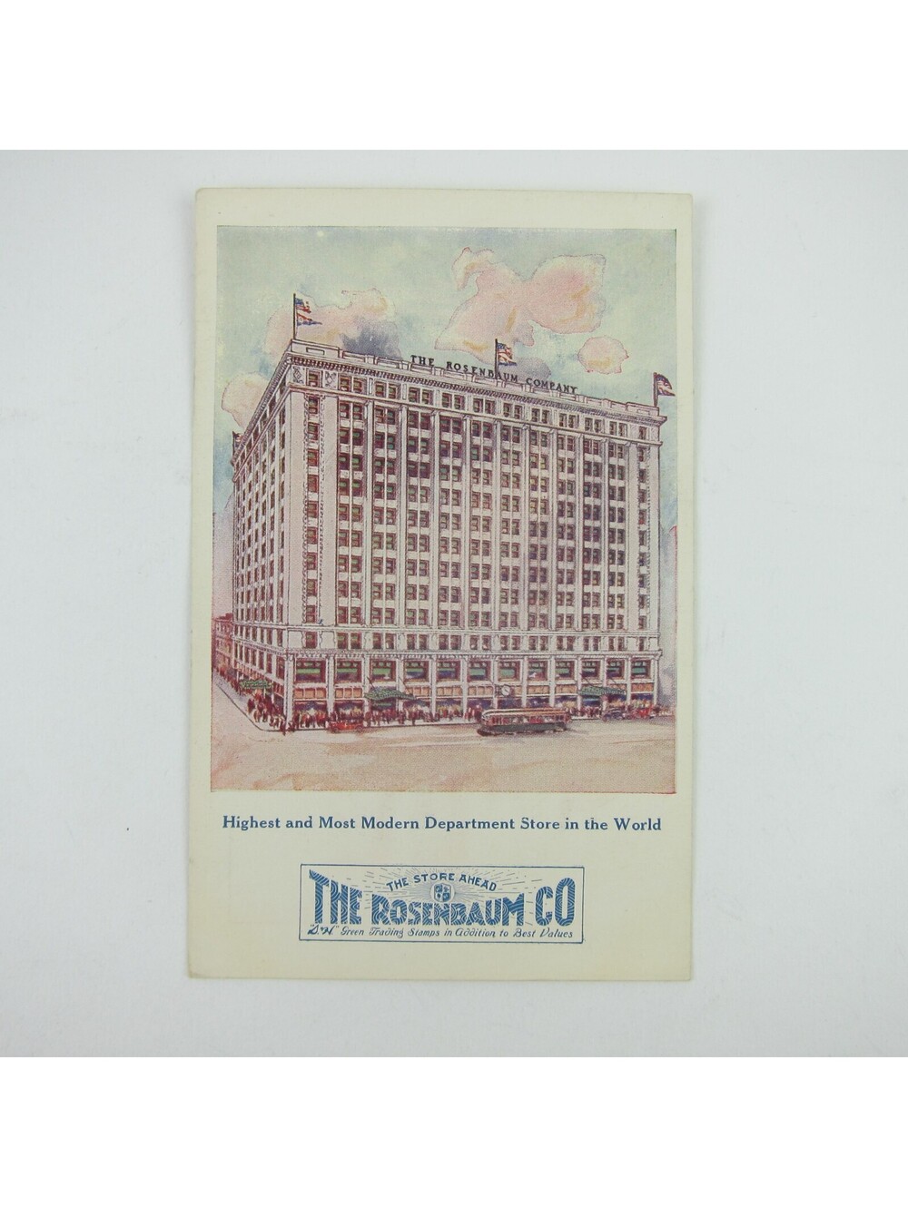 Postcard Pittsburgh Pennsylvania Rosenbaum Co Department Store Antique Unposted
